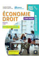 Economie-droit 2nde 1ere term bac pro - ed. 2022 - livre eleve