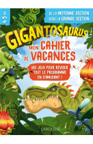Mon cahier de vacances gigantosaurus ms-gs