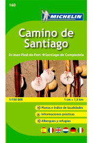 Carte routiere camino de santiago