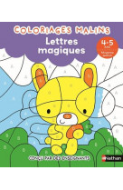 Lettres magiques ms - coloriages malins