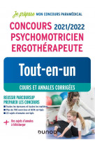 Concours 2021/2022 psychomotricien ergotherapeute - tout-en-un - cours et annales corrigees