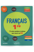 Francais 1ere. 95 cartes mentales et schemas pour reussir son bac