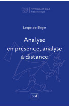 Analyse en presence analyse a distance