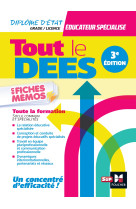 Tout le dees en fiches memos - diplome d-etat educateur specialise - 3e edition - revision