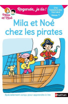 Regarde je lis !  mila et noe chez les pirates niv1