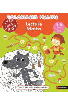Coloriages malins avec des jeux - lecture maths 3-4 ans ps