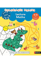 Coloriages malins avec des jeux - lecture maths 4-5 ans ms