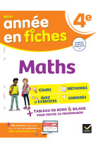 Maths 4eme - fiches de revision & exercices