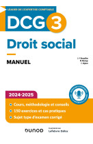 Dcg 3 - droit social - manuel 2024-2025