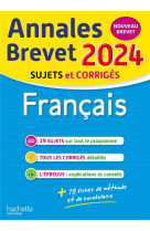 Annales brevet 2024 - francais