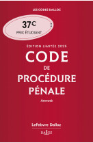 Code de procédure pénale 2025 annoté. édition limitée. 66e éd.