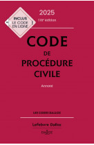 Code de procedure civile 2025, annote. 116e ed.