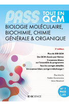 Pass tout en qcm biochimie, biologie moleculaire, chimie organique - 4e ed. - pass et l.as