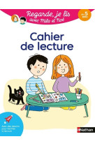 Cahier de lecture - regarde je lis !