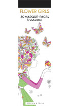 Marque-pages flower  girls - marque-pages a colorier