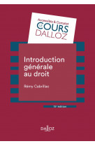Introduction generale au droit. 15e ed.