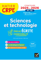 Sciences et techno - crpe 2025-2026 - epreuve ecrite d'admissibilite