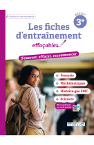 Les fiches d-entrainement effacables tout en un 3e - brevet