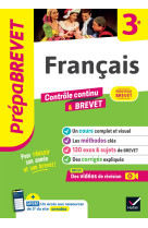 Prépabrevet - français 3e - brevet 2025