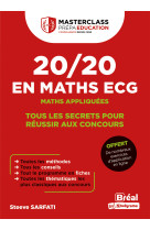 20/20 en maths ecg - maths appliquées