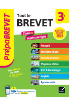 Prépabrevet - tout le brevet 2025 - 3e (toutes les matières)