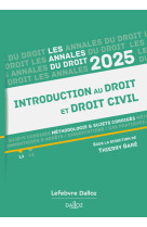 Annales introduction au droit et droit civil 2025