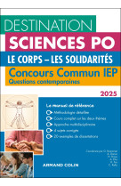 Destination sciences po questions contemporaines 2025 - concours commun iep