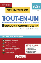 Sciences po - concours commun des iep 2025 - tout-en-un