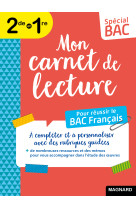 Spécial bac mon carnet de lecture bac français 2025