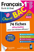 Objectif bac 2025 fiches detachables francais 1res stmg - sti2d - st2s - stl - std2a - sthr, bac 202