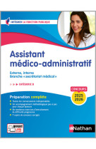 Concours assistant medico-administratif - categorie b - 2024-2025