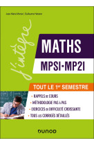 Maths mpsi-mp2i - tout le 1er semestre - rappels de cours, exercices d-apprent