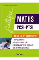 Maths pcsi-ptsi - tout le 1er semestre - rappels de cours, exercices d-apprent