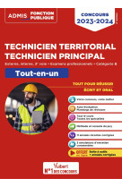 Concours technicien territorial - technicien principal - categorie b - tout-en-un - externe, interne