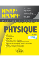 Physique mp/mp* mpi/mpi* - programme 2022