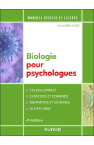 Manuel visuel de biologie pour psychologues - 4e éd.