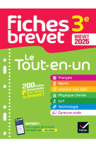 Fiches brevet - le tout-en-un brevet 2025 (toutes les matières)