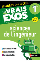 Sciences de l'ingéneur 1re (interros des lycées) 2021