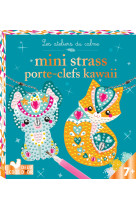 Strass porte-clefs kawai - mini boîte avec accessoires