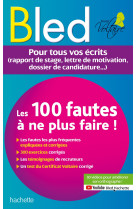 Bled les 100 fautes que les recruteurs ne veulent plus voir (certif voltaire)