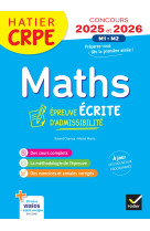 Mathématiques - crpe 2025-2026 - epreuve écrite d'admissibilité