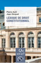 Lexique de droit constitutionnel