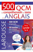 500 qcm de compréhension de texte en anglais