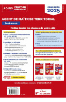 Concours agent de maîtrise territorial 2025 - catégorie c - tout-en-un