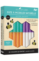 Pâte à modeler cire d'abeille - 4 couleurs pastel