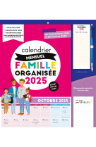 Calendrier mensuel famille organisée 2025