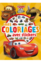 Cars - mes coloriages avec stickers - cars sur la route - disney pixar