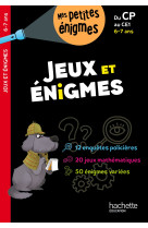 Jeux et énigmes - du cp au ce1 - cahier de vacances 2024