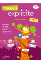 Français explicite cm1 - livre de l'élève - ed. 2020