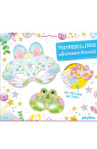 Mes masques en strass - animaux kawaii